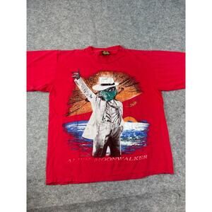 Vintage Alien Workshop Moonwalker Graphic Tee Men L Skate Streetwear Grunge